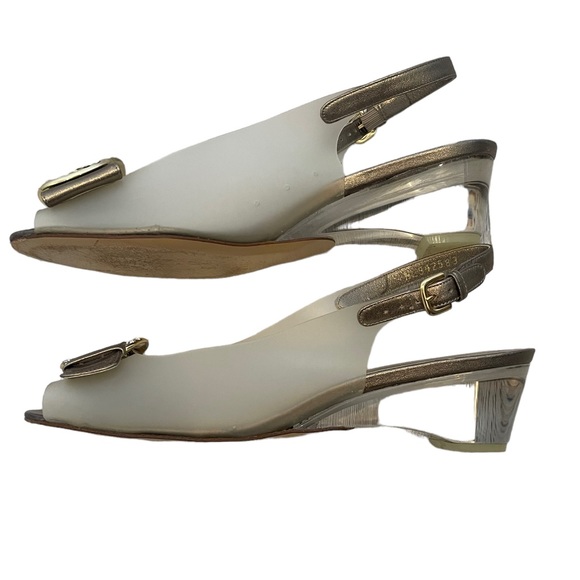 Stuart Weitzman Clear Buckled Heels - Picture 6 of 14